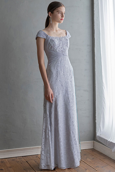 総レースマーメイドドレス