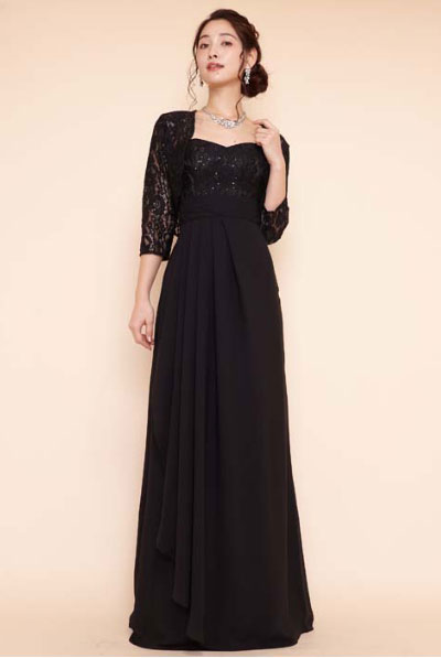 総レースマーメイドドレス